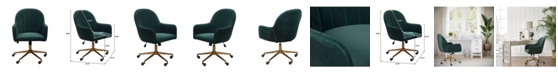 Homefare Upholstered Channel Tufted Office Chair